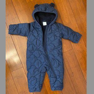 Uniqlo 6-12M Snowsuit Navy Blue Bunting